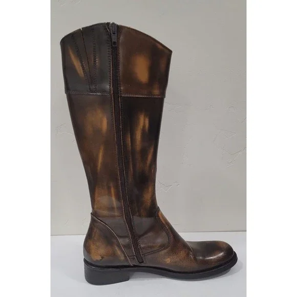 Lumiani Specoale Italy Womens Polished Leather Boots Brown Sz.EU-38 US-7 - Picture 2 of 11